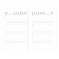 Ежедневник недатированный коричневый,А6,100x150, 320стр,Agenda