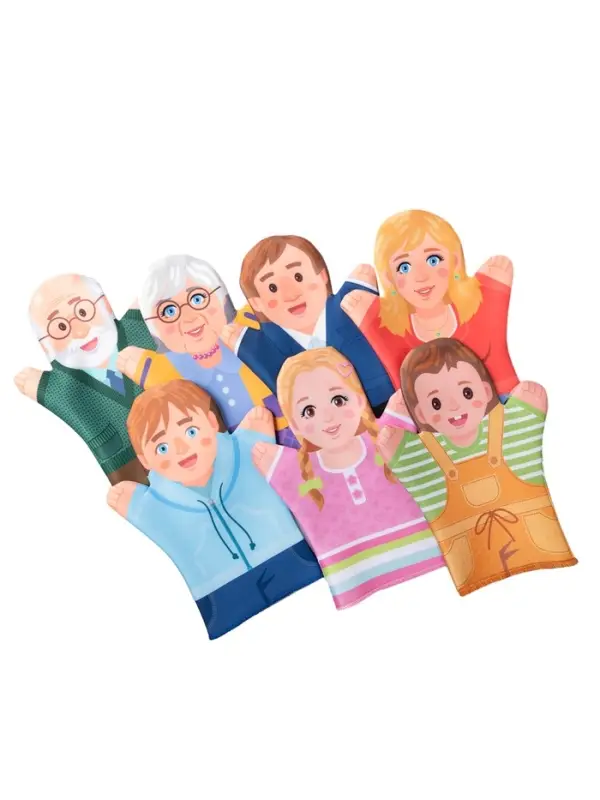 Домашний кукольный театр &laquo;Семья&raquo;, 7 кукол-перчаток