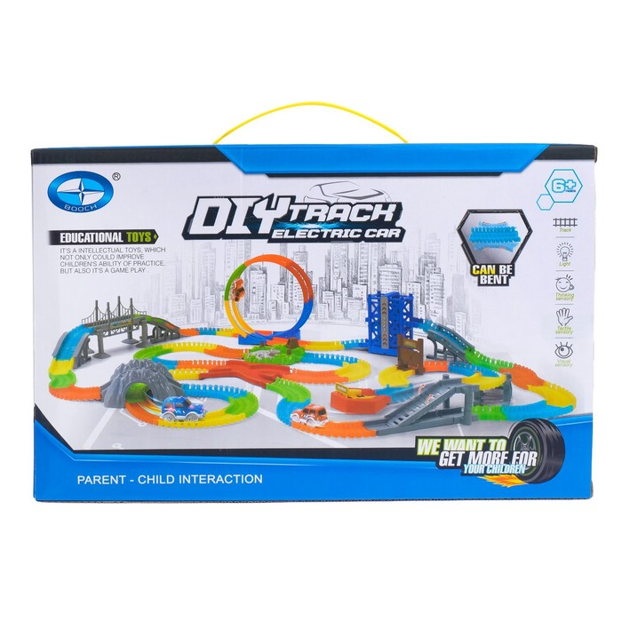 Автотрек «Магический Трек», гибкий, светится в темноте, 98 деталей Автотрек «Магический Трек», гибкий, светится в темноте, 98 деталей