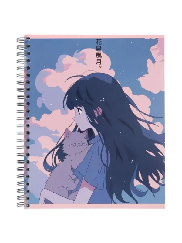 Компл тетр из 3шт 96л кл на гребне Аниме Девочка с котом, обл мел карт, офсет (10296906) Компл тетр из 3шт 96л кл на гребне Аниме Девочка с котом, обл мел карт, офсет (10296906)