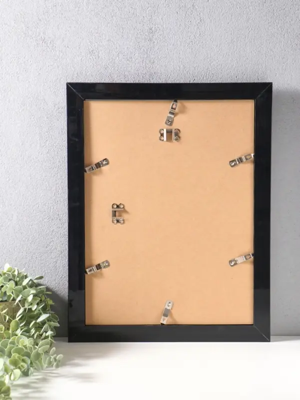 Фоторамка пластик 30х40 см "Гедеон" чёрный с золотом 47х37х2 см