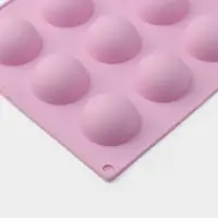 Форма для выпечки Доляна &laquo;Полусферы&raquo;, силикон, 29&times;17 см, 15 ячеек (d=4 см), МИКС