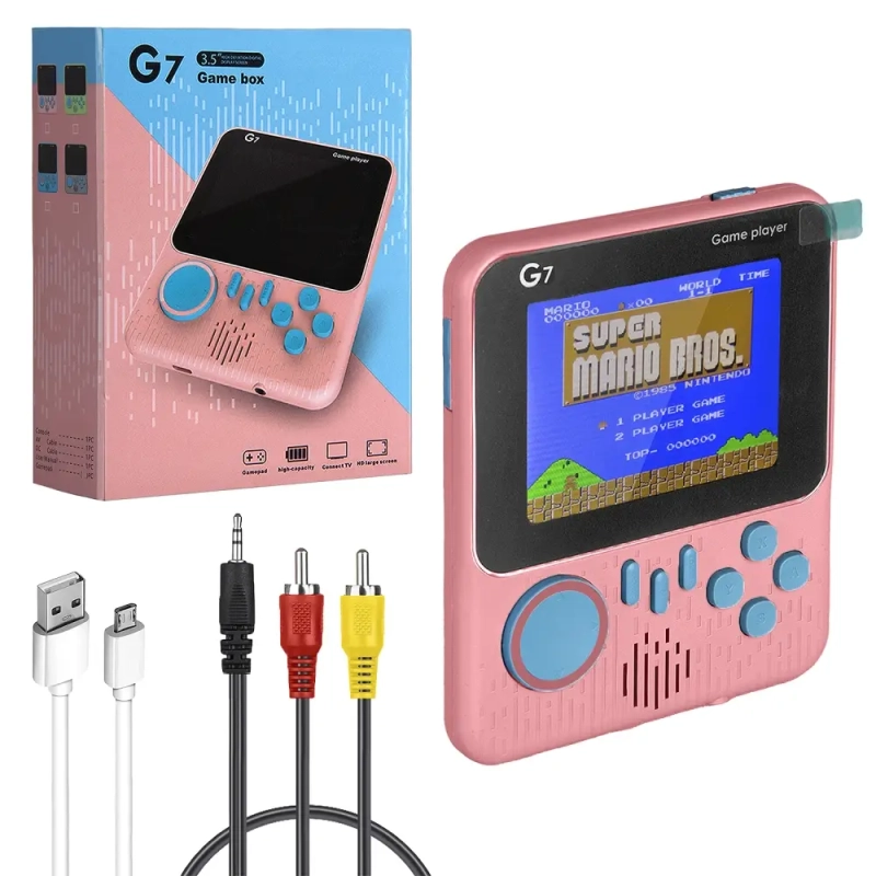 Игровая приставка G7 розовая 3.0&rdquo;для 1 пользователя