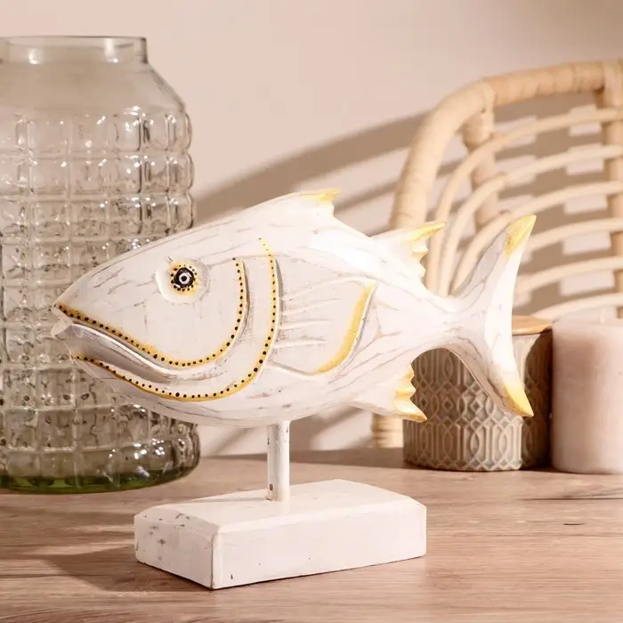 Сувенир на подставке «Рыба белая», 30×8×22 см, дерево