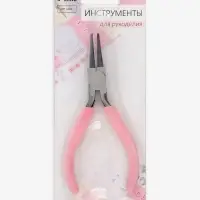 Круглогубцы для рукоделия, 12.5&times;6.5 см, розовые