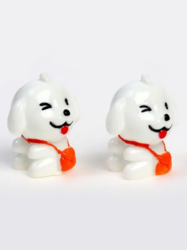 Миниатюра кукольная «Собачка», набор 2 шт., размер 1 шт. — 2,7 × 2,4 см Миниатюра кукольная «Собачка», набор 2 шт., размер 1 шт. — 2,7 × 2,4 см