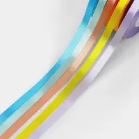 Атласная лента, набор 5 шт., 6 мм, 23&plusmn;1 м