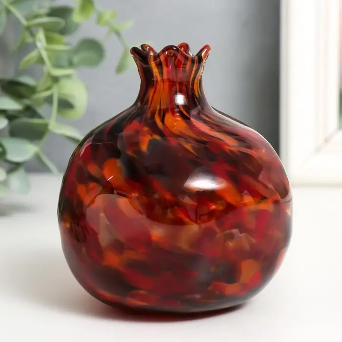 Ваза «Гранат», h=10 см, стекло, красно-марганцевая Ваза «Гранат», h=10 см, стекло, красно-марганцевая