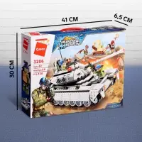 Конструктор Миротворцы Qman &laquo;Боевой танк&raquo;, 4 минифигуры, 430 деталей