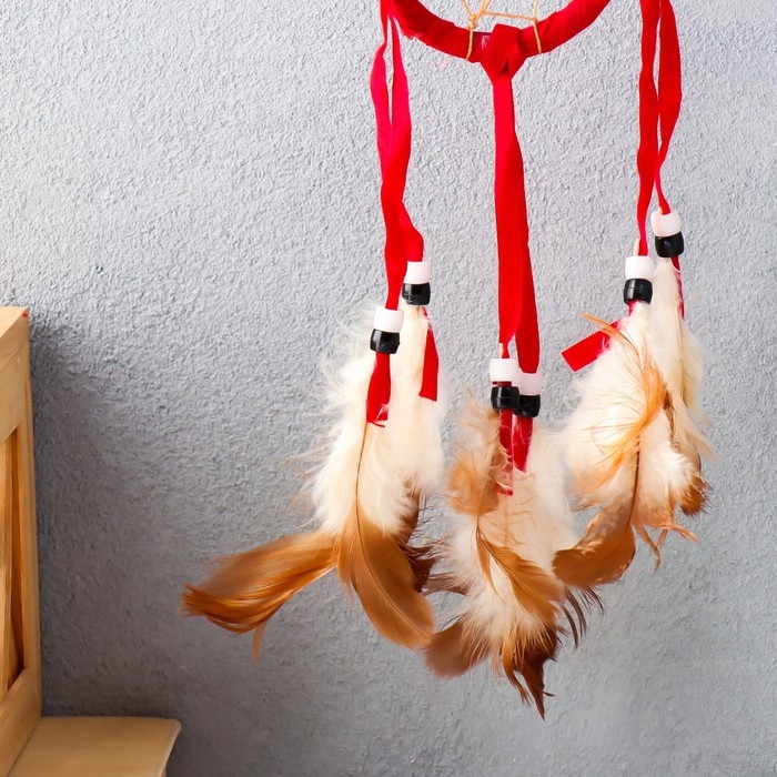 Ловец снов Ловец снов "Паутинка с жемчугом" d=5 см, МИКС