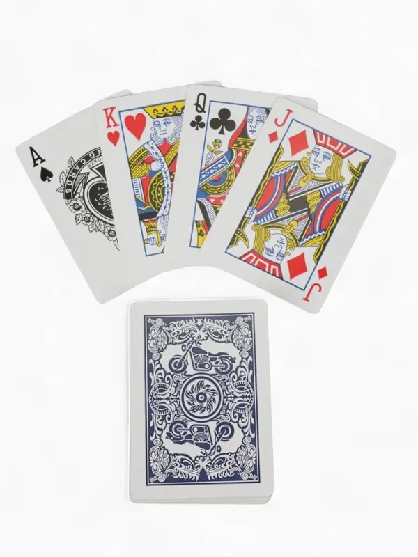 Карты игральные 54 шт. «Мотоцикл», для игры в покер, карта 6.3×8.7 см, синяя рубашка Карты игральные 54 шт. «Мотоцикл», для игры в покер, карта 6.3×8.7 см, синяя рубашка