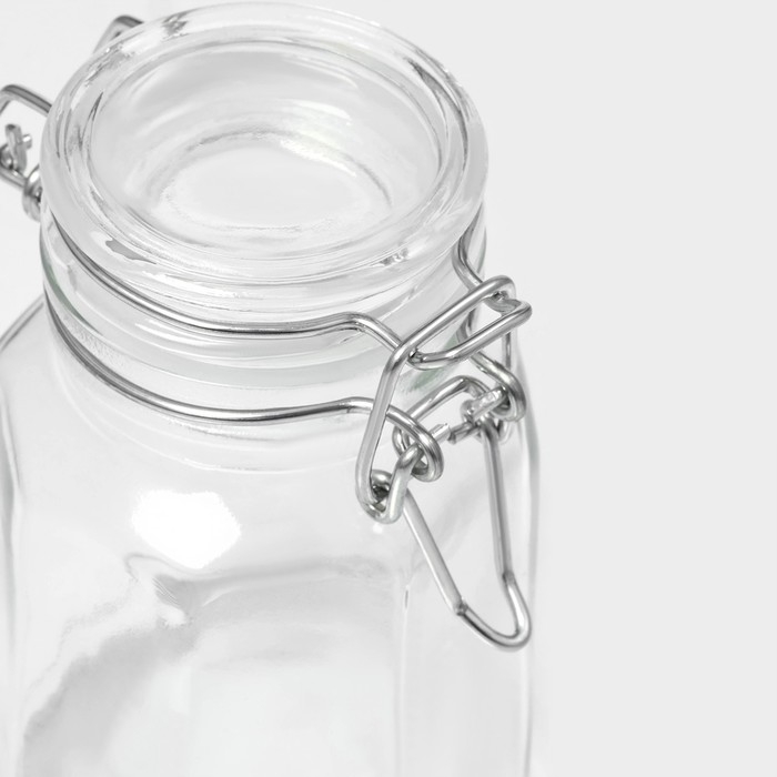 Банка стеклянная для хранения сыпучих продуктов Доляна «Грани», 100 мл, 6×7×8 см, с бугельным замком 6 граней Банка стеклянная для хранения сыпучих продуктов Доляна «Грани», 100 мл, 6×7×8 см, с бугельным замком 6 граней