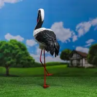 Садовая фигура из полистоуна &laquo;Журавль&raquo;, 40&times;16&times;25 см
