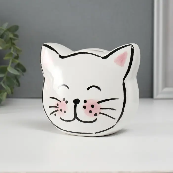 Копилка для денег &laquo;Милая кошечка&raquo;, керамика, 8.2&times;12.7&times;11.4 см