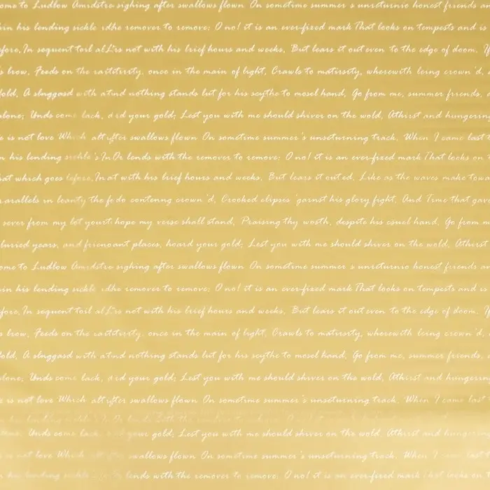 Плёнка двухсторонняя «Письмо», бежевый, 58×58±5% см