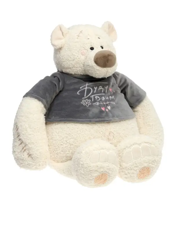 Мягкая игрушка "Медведь Тато в графитовой майке", 37 см ММТато/38/гр