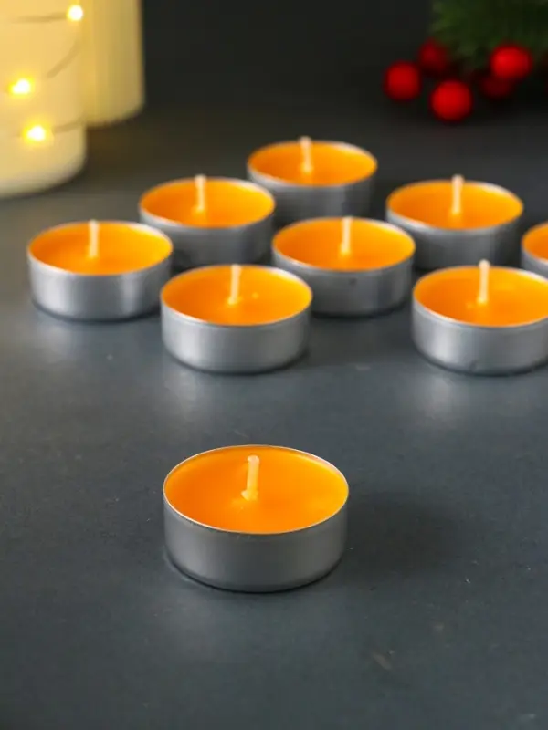 Набор чайных свечей ароматических "Апельсин в шоколаде" 9 штук