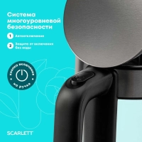 Чайник SCARLETT SC-EK27G101, 2200Вт, электрический 1.8л, стекло, сталь