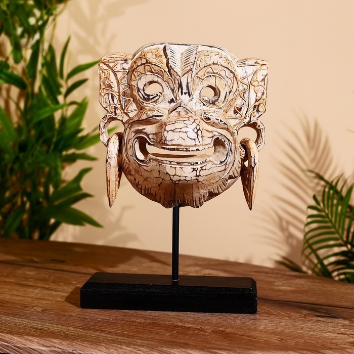 Маска Маска "Хануман" на подставке, албезия 30 см