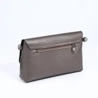 Сумка женская, кросс-боди, на магните, 24&times;6&times;14 см, серая