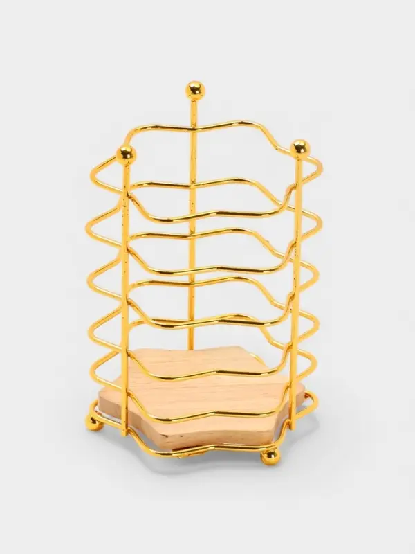 Сушилка для столовых приборов Сушилка для столовых приборов "Старлайт" 11*11*15,5 см, цвет золотой