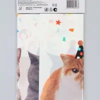 Скатерть одноразовая &laquo;Котики фотографичные&raquo;, 130&times;180 см