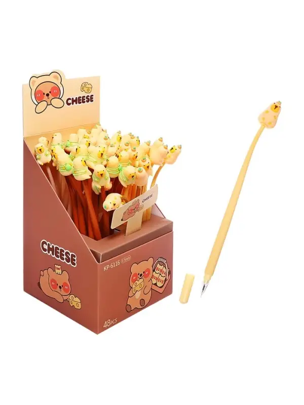 Ручка гелевая-прикол «Капибара», синий стержень, МИКС