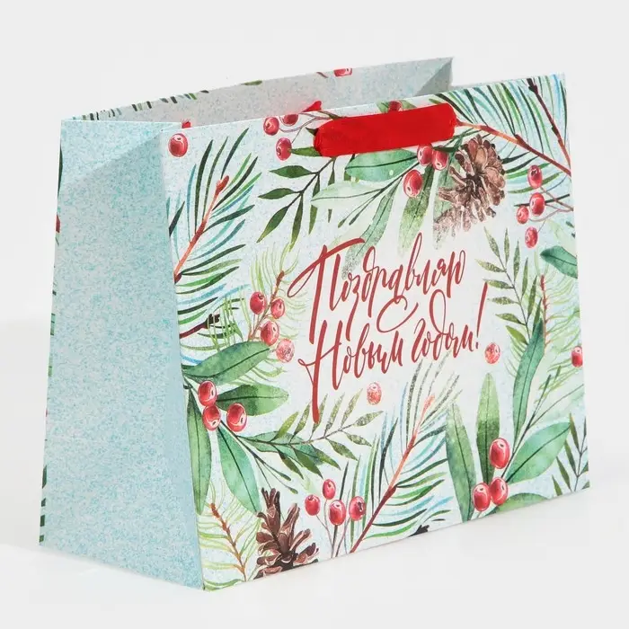 Пакет подарочный новогодний ламинированный &laquo;Магия зимы&raquo;, MS 18 х 23 х 10 см