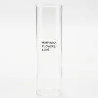 Ваза стеклянная для цветов " Flowers ", 6 х 20 см (530 мл)