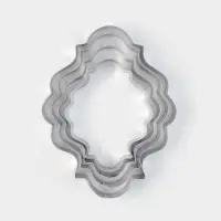 Формы для печенья &laquo;Рамка для фото&raquo;, набор 4 шт., нержавеющая сталь, серебристые