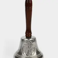 Колокольчик &laquo;Якорь&raquo;, 12&times;12&times;24 см, алюминий, с деревянной ручкой