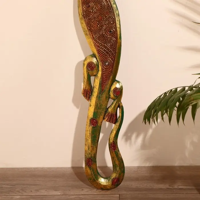 Панно настенное  Панно настенное "Геккон" 14х1х100 см