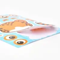 Наклейки детские для творчества "Зверята" набор 16 шт.