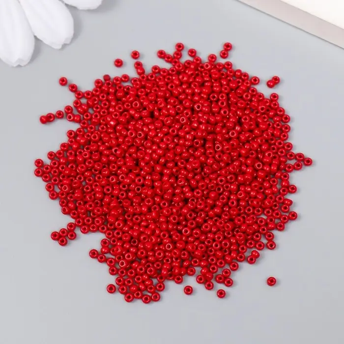 Бисер стекло 12/0  Бисер стекло 12/0 "Гранатовый" 15 гр