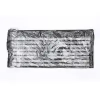 Пенал-конверт сетка/полоска, 20.5&times;9 см, черный