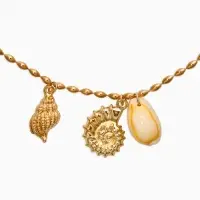 Колье &laquo;Морское дно&raquo;, L=40 см, белое в золоте