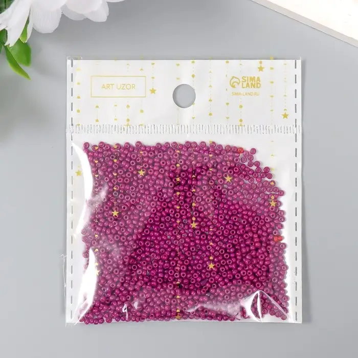 Бисер стекло 12/0  Бисер стекло 12/0 "Ежевичный" 15 гр