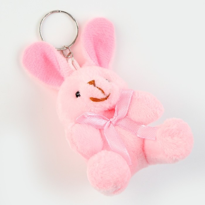 Мягкая игрушка «Кролик» на подвесе, 7 см, цвета МИКС Мягкая игрушка «Кролик» на подвесе, 7 см, цвета МИКС