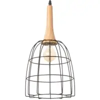 Светильник BayerLux &laquo;Чикаго&raquo;, 1&times;40 Вт, Е27, черный/коричневый, 24.5&times;24.5&times;44(144) см