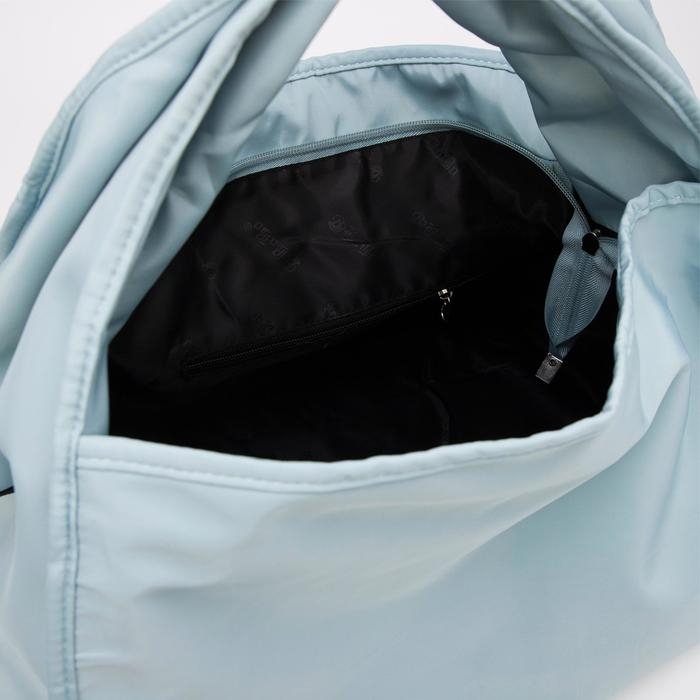 Сумка дорожная на молнии, наружный карман, длинный ремень, цвет голубой Сумка дорожная на молнии, наружный карман, длинный ремень, цвет голубой