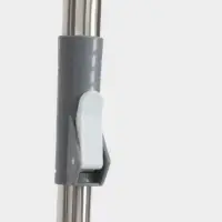 Швабра с отжимом и ведром на колёсиках с пластиковой центрифугой Доляна, 14 л, швабра, запасная насадка из микрофибры, МИКС