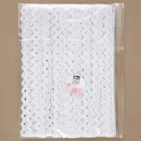 Кружево вязаное, 14 мм, 15&plusmn;1 м, белое