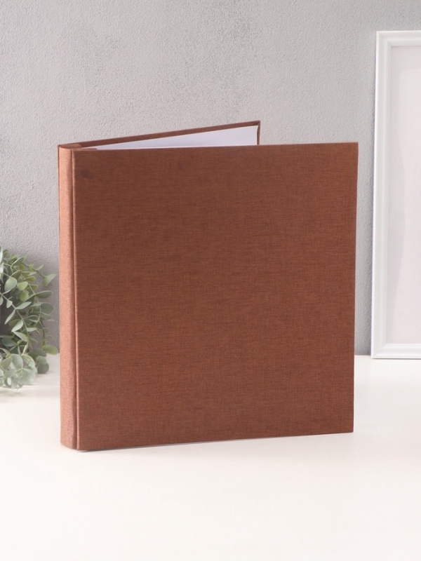 Фотоальбом на 500 фото 10х15 см Фотоальбом на 500 фото 10х15 см "Текстильный альбом" в коробке бежевый 4,7х33х34 см