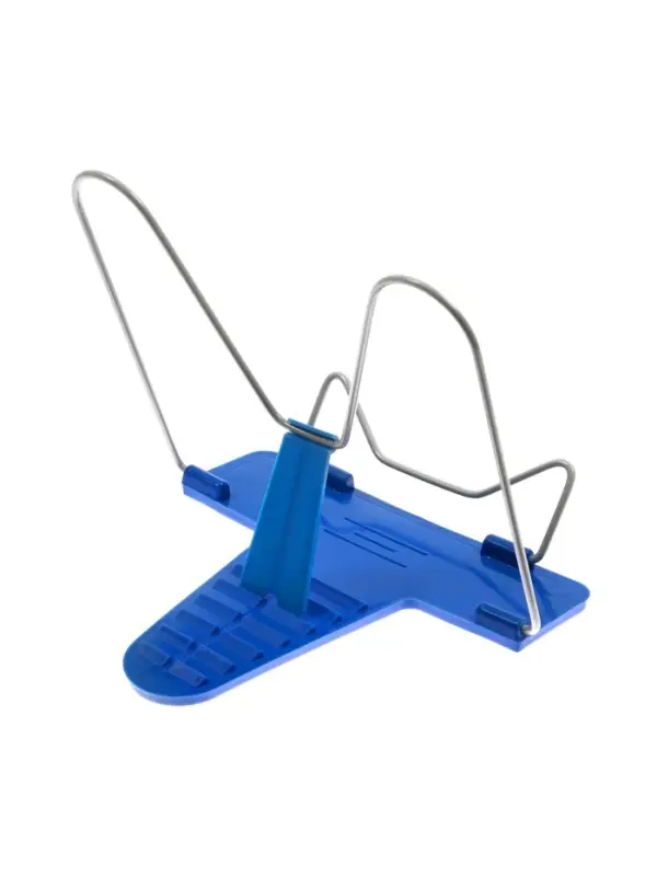 Подставка для книг Calligrata &laquo;ПРЕСТИЖ&raquo;, с пластмассовым упором, европодвес, синяя