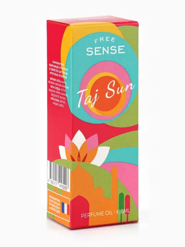 Парфюмерное масло женское Free Sense Taj Sun, 8 мл (по мотивам Taj Sunset (Escada)