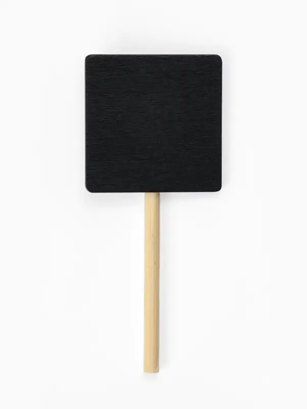 Ценник меловой на ножке &laquo;Прямоугольник&raquo;, 10 шт. 8&times;3.5 см, чёрный