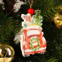 Елочная игрушка Лесная мастерская &laquo;Машина с подарками&raquo;
