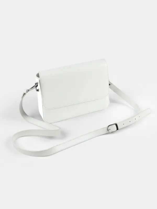 Ручка для сумки из экокожи, с карабинами, 125&times;1.8 см, цвет молочный