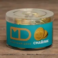 Монеты шоколадные «Смайлик», в банке, 6 г