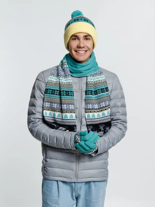 Шапка Mirakler, зеленая с желтым Шапка Mirakler, зеленая с желтым